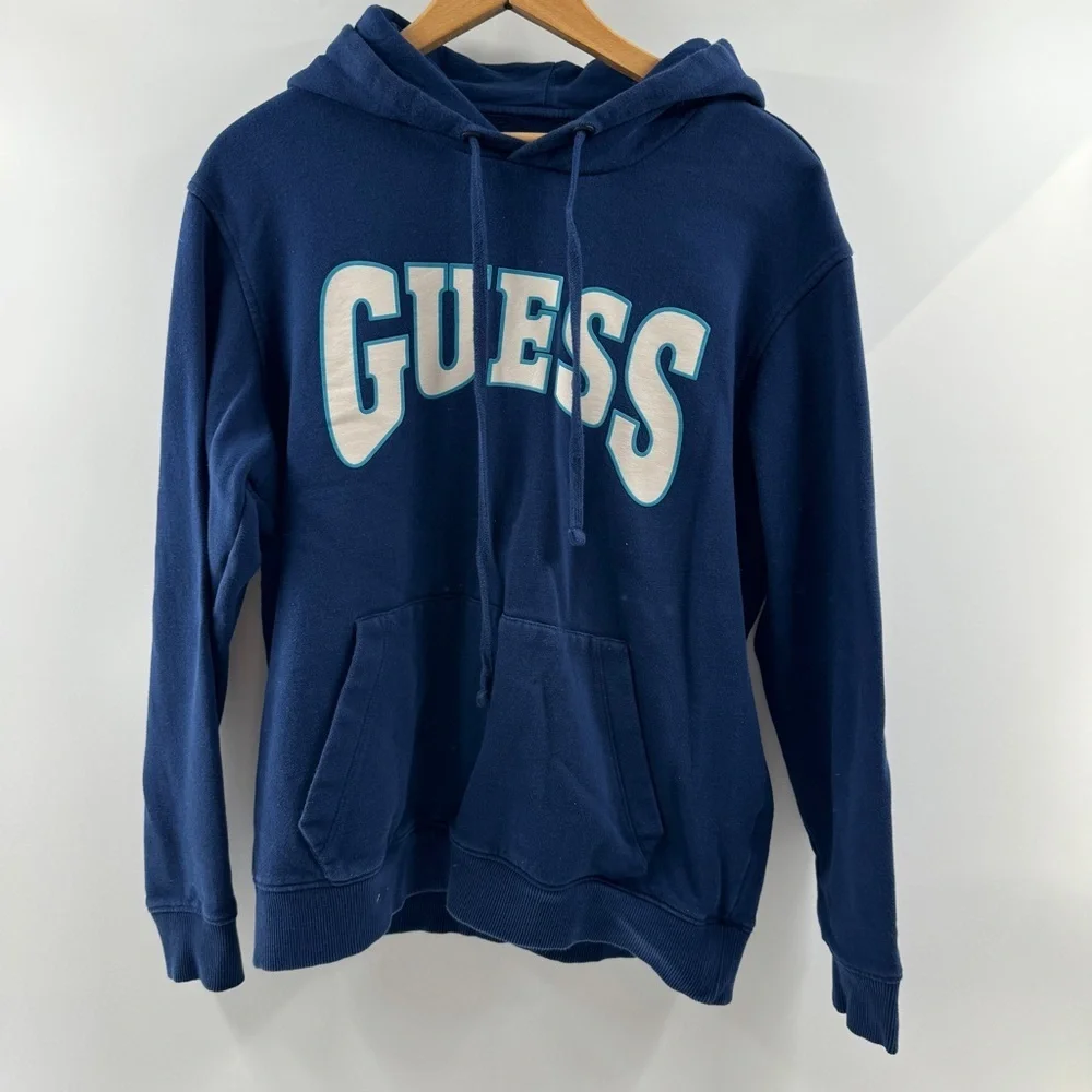 GUESS Originals American Tradition Navy Hoodie Size Small